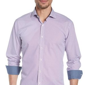 NEW Bugatchi Shaped Fit Sport Shirt (Fitted)